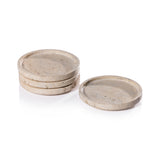 4.5' Round Marble Coasters, Set of 4