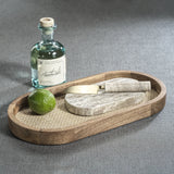Marble Cutting Board with Cutting Knife, Travertine