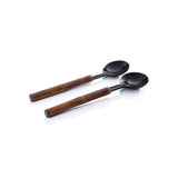 Selvo Bamboo and Horn Server Set