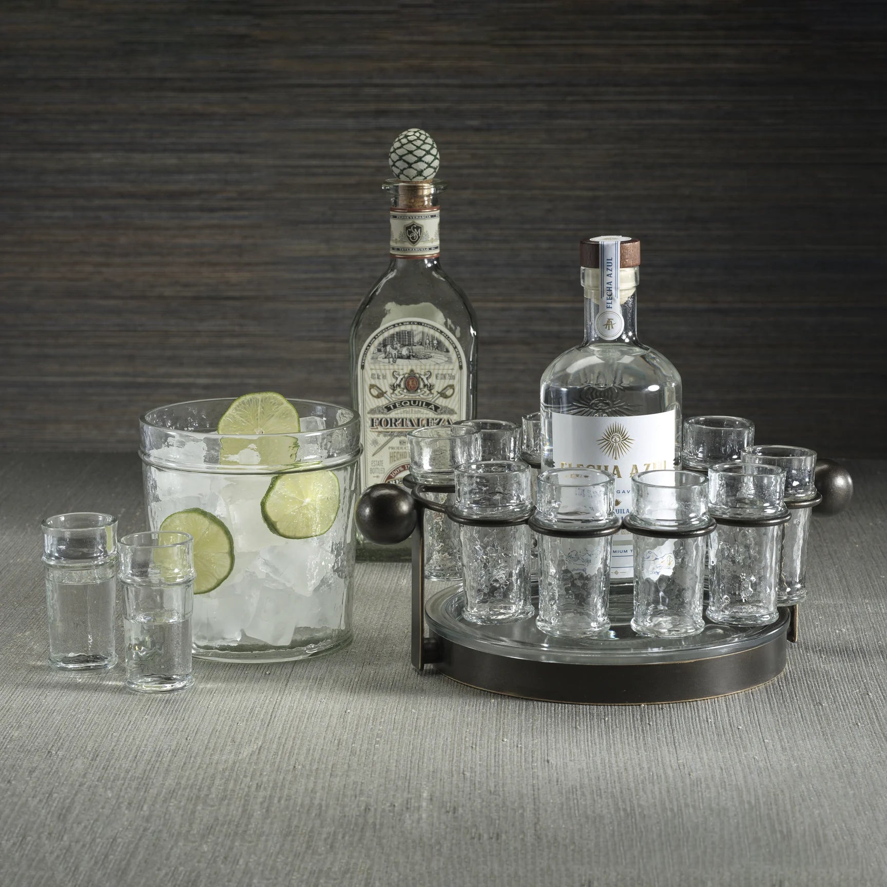 Agave 10-Piece Tequila Shot Set with Ice Bucket