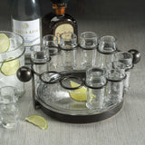 Agave 10-Piece Tequila Shot Set with Ice Bucket