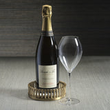 Marbelle Metal and Marble Wine Bottle Coaster