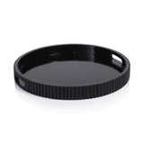 Tivoli Ribbed Lacquered Round Tray