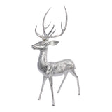 Corviglia Standing Deer Statue- Aluminum Metal Sculpture by The Favorites