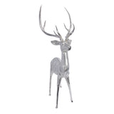 Corviglia Standing Deer Statue- Aluminum Metal Sculpture