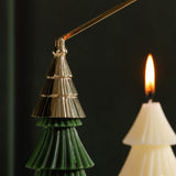 Christmas Tree Design Brass Candle Snuffer