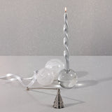 Christmas Tree Design Brass Candle Snuffer, Silver