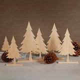 Ash Wood Silhouette Tree on Base - 16 in