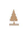 Natural Ash Wood Silhouette Christmas Tree on Base by The Favorites