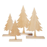 Ash Wood Silhouette Tree on Base - 16 in
