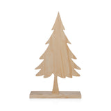 Natural Ash Wood Silhouette Christmas Tree on Base by The Favorites