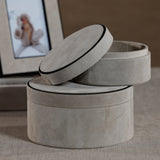 Arden Suede Leather Decorative Box