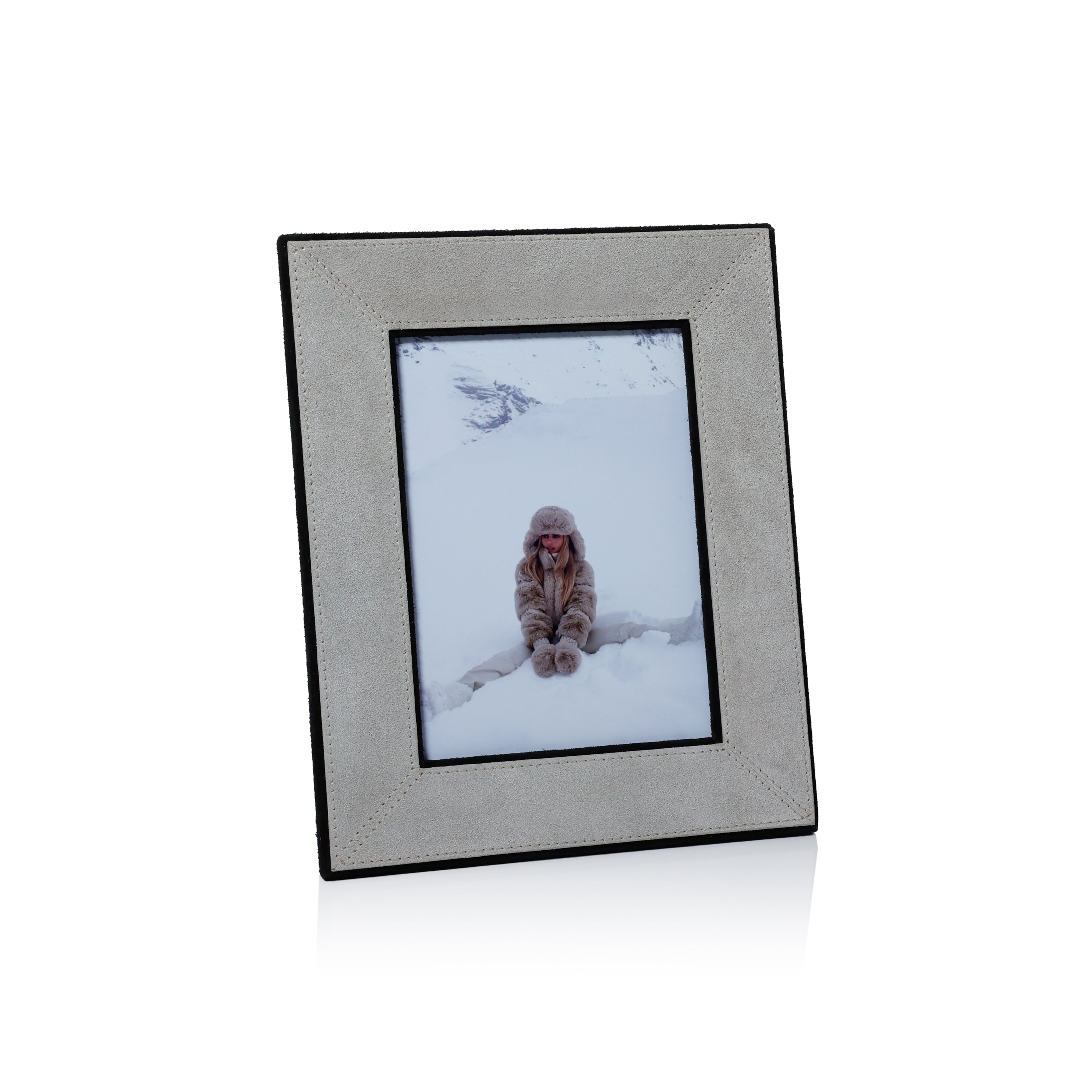 Arden Suede Leather Tabletop Photo Frame by The Favorites