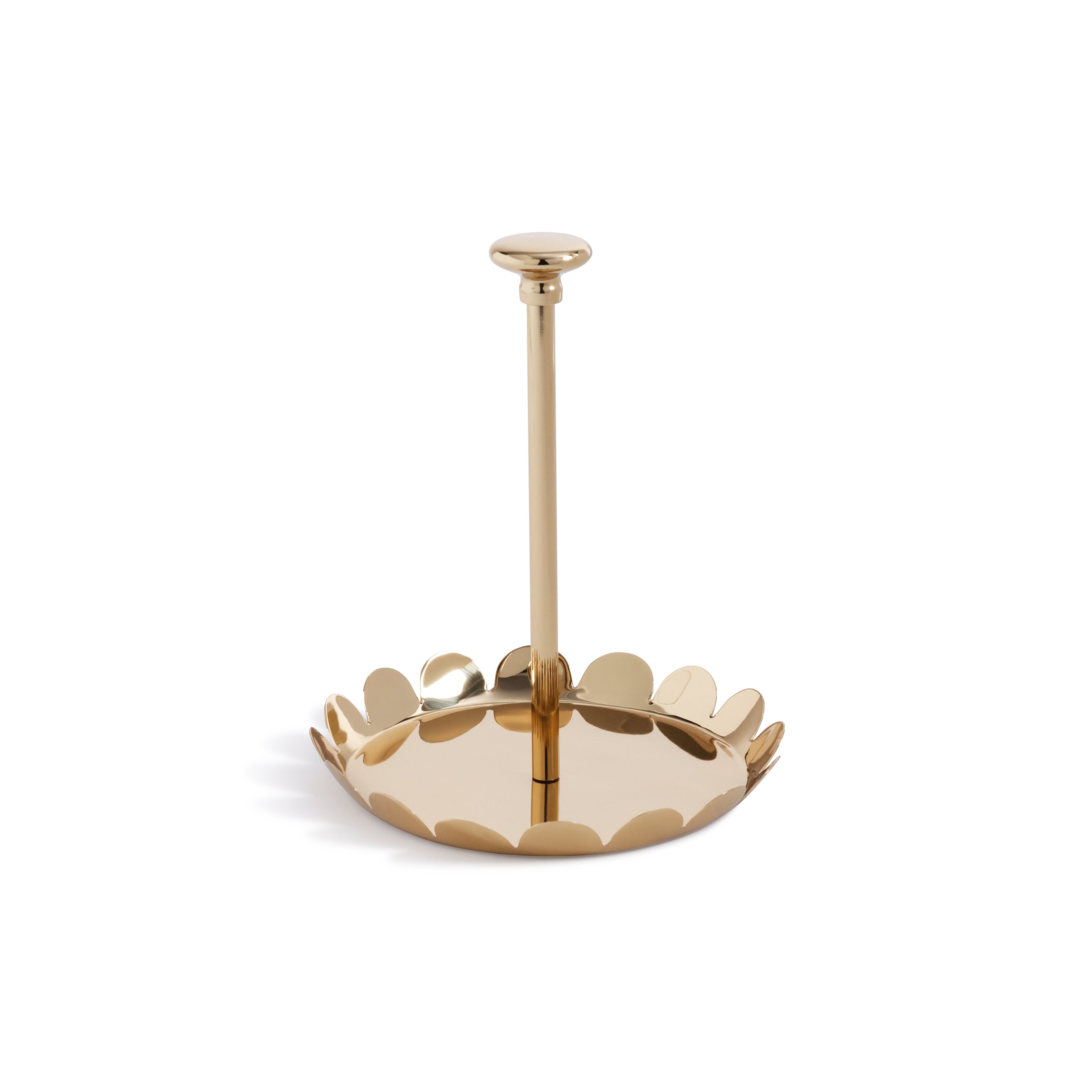 Lucente Polished Scalloped Metal Display & Serving Tray by The Favorites