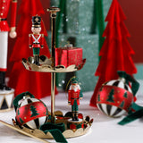 Polished Scalloped Tray - 2-Tier - Polished Nickel