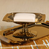 Antique Footed Dish, Gold