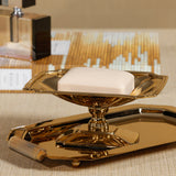 Antique Footed Dish, Gold