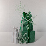 Beaded Snowflake Christmas Hanging Décor Ornaments, Set of 12