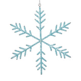 Beaded Snowflake Christmas Hanging Décor Ornaments, Set of 12 by The Favorites
