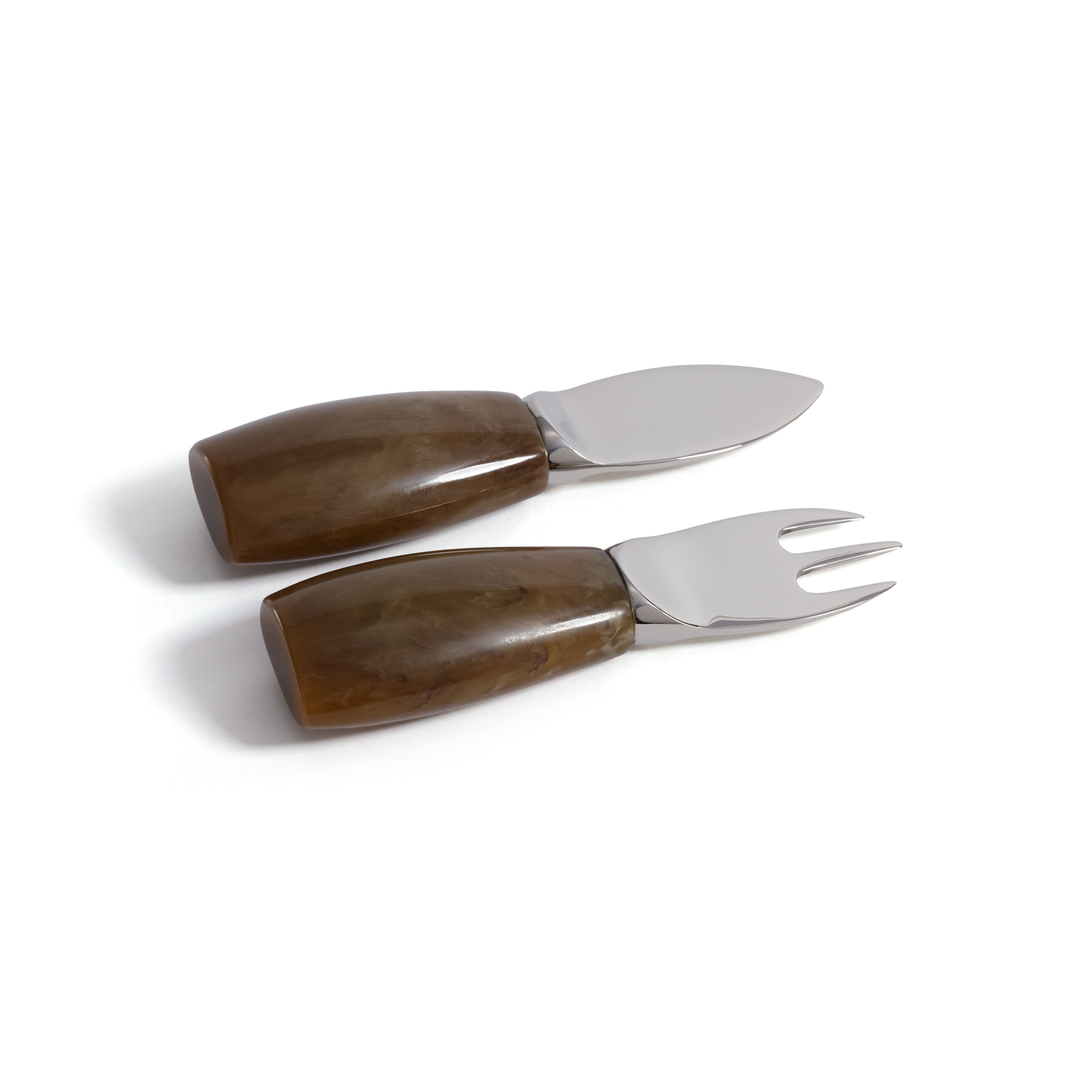 Boxed Cheese Knife Set with Resin Handles, 2-Piece by The Favorites