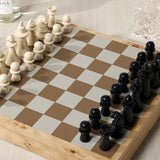Luxury Chess & Checkers Game Set with Wood Veneer Board - Copenhagen