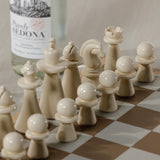 Luxury Chess & Checkers Game Set with Wood Veneer Board - Copenhagen