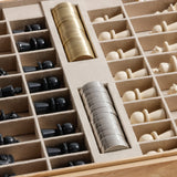 Luxury Chess & Checkers Game Set with Wood Veneer Board - Copenhagen