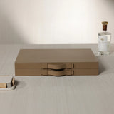 Geneva 19 in Backgammon Set - Taupe Leather