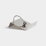 Sleek Polished Nickel Cocktail Napkin Holder