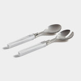 Mougins Salad Server Set with Acrylic Handle