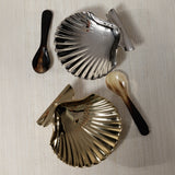 Sanibel Shell Trays in Polished Nickel (Set of 2)