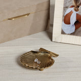 Sanibel Shell Trays in Aluminum Gold (Set of 2)
