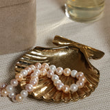 Sanibel Shell Trays in Aluminum Gold (Set of 2)