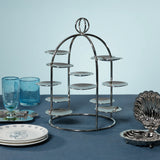 The Maison Tiered Tower- 12 Cups - Polished Nickel