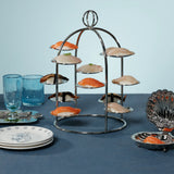 The Maison Tiered Tower- 12 Cups - Polished Nickel