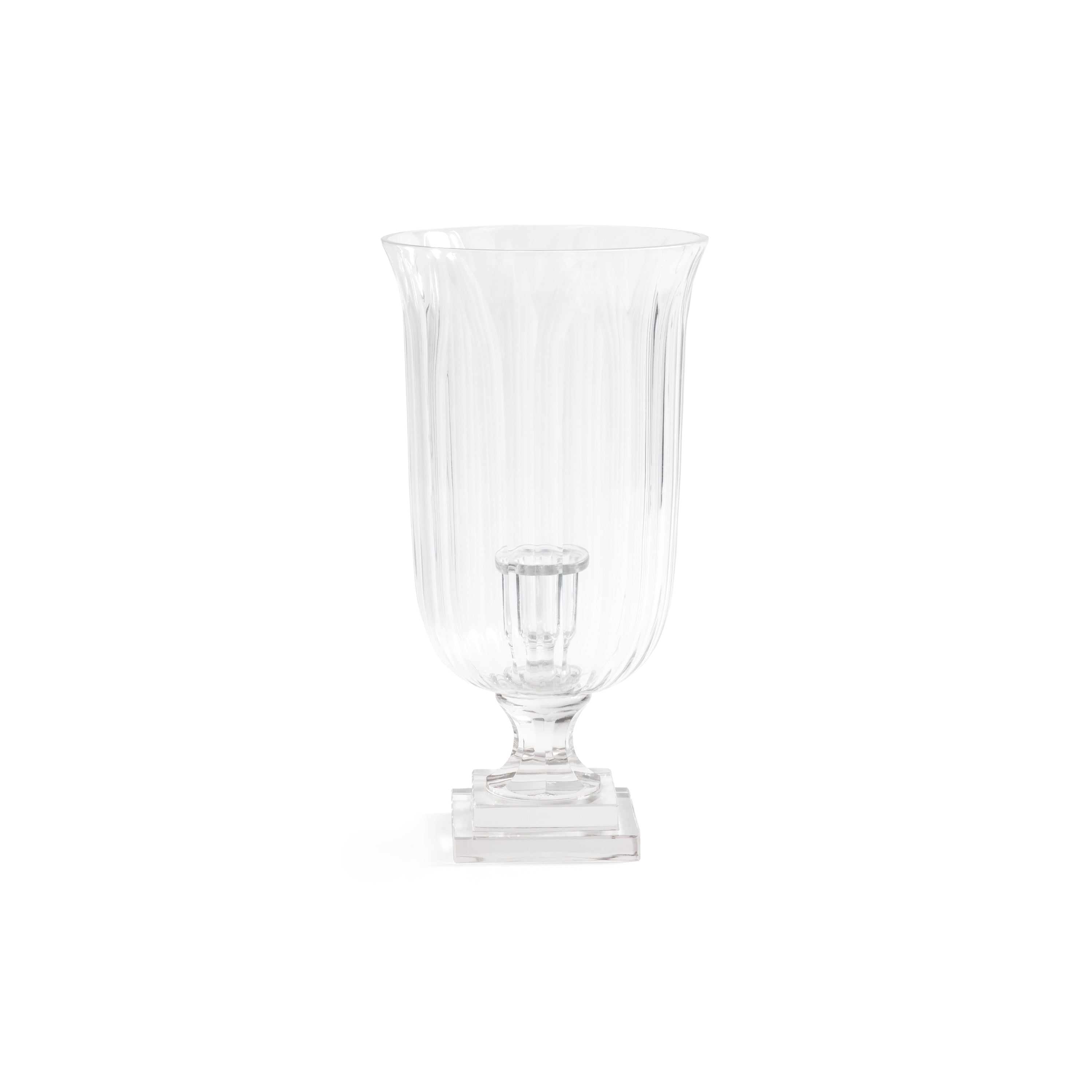 Maison de Verre Cut Glass Hurricane Taper Holder