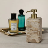 Crema Fossil Marble Soap & Lotion Dispenser