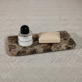 Marrón Emperador Marble Vanity Tray
