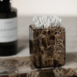 Marrón Emperador Marble Vanity Jar