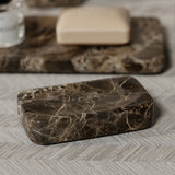 Marrón Emperador Marble Soap Bar Holder
