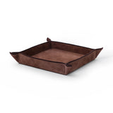 Saint-Gervais Suede Leather Catchall - Brown - 8 in