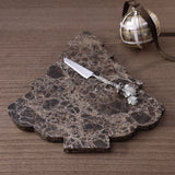 Marrón Emperador Marble Cheese & Charcuterie Board