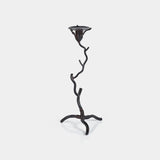 Image of Twig Design Wrought Iron Candle Holder