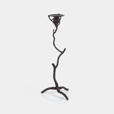 Image of Twig Design Wrought Iron Candle Holder