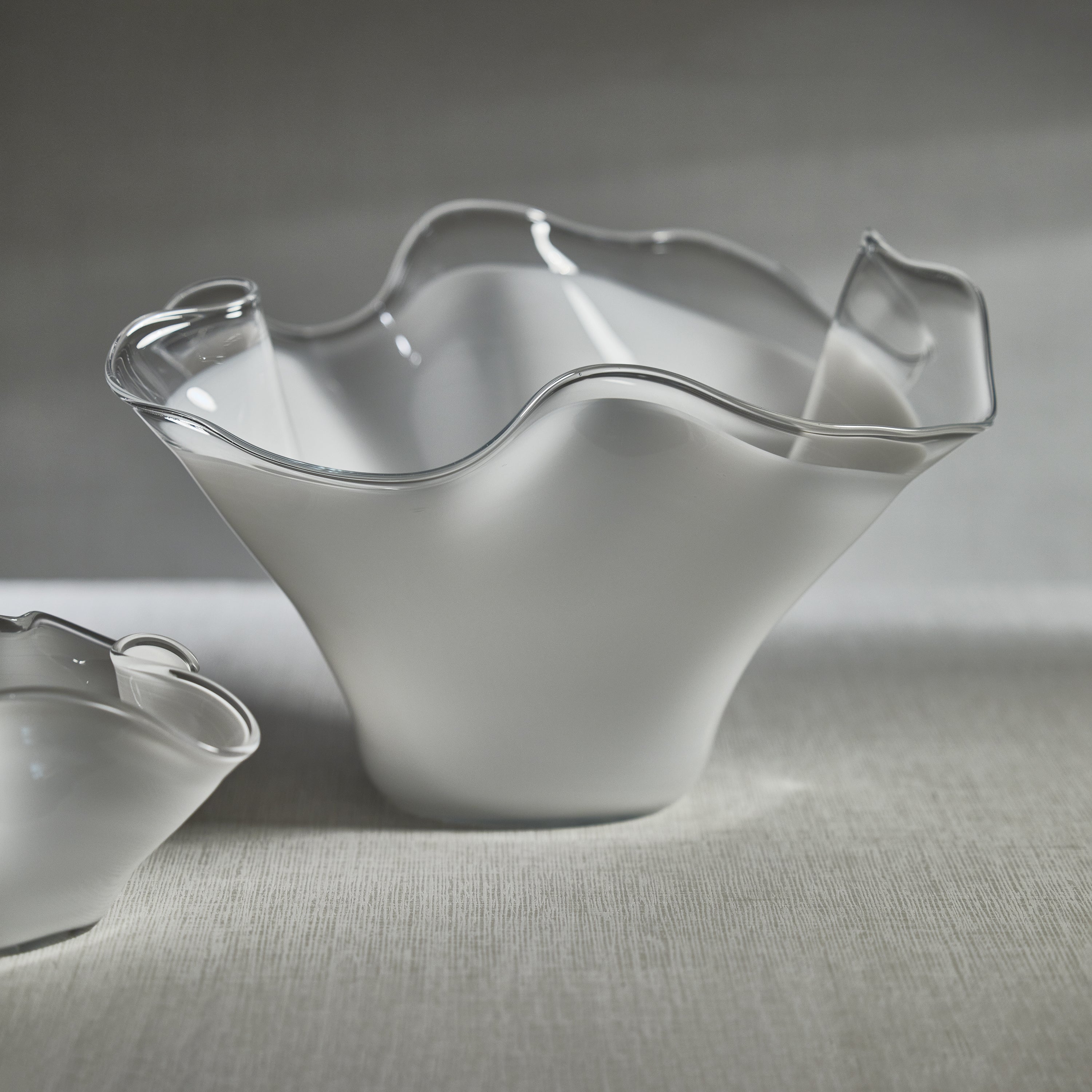 Image of Tropezana Tall Wave Glass Bowl