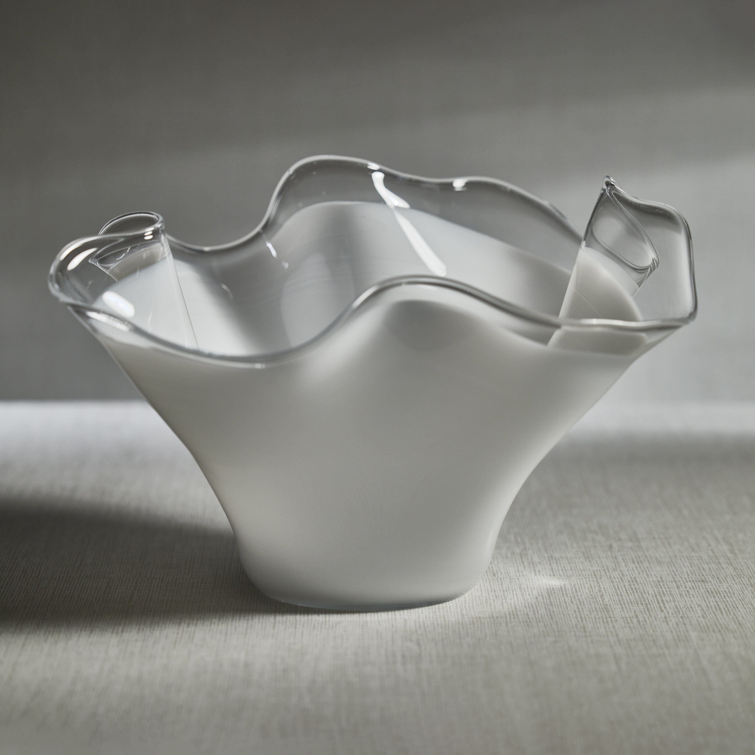 Image of Tropezana Tall Wave Glass Bowl