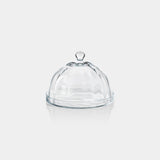 Image of Loulou Optic Pastry Glass Plate with Cloche