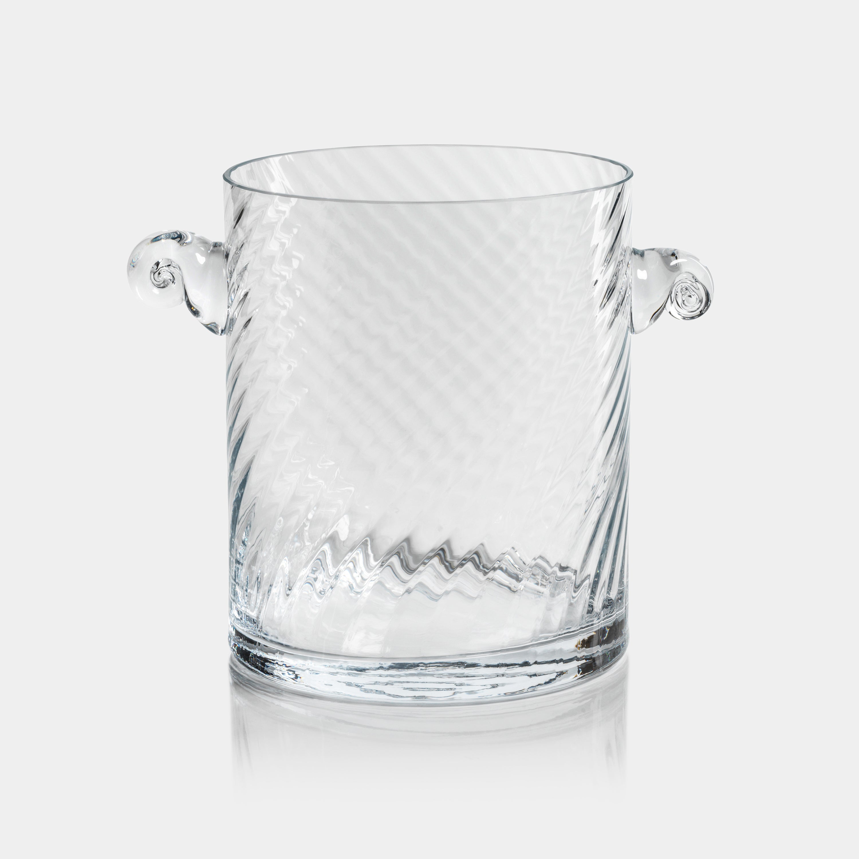 Image of Bagatelle Swirl Glass Ice Bucket