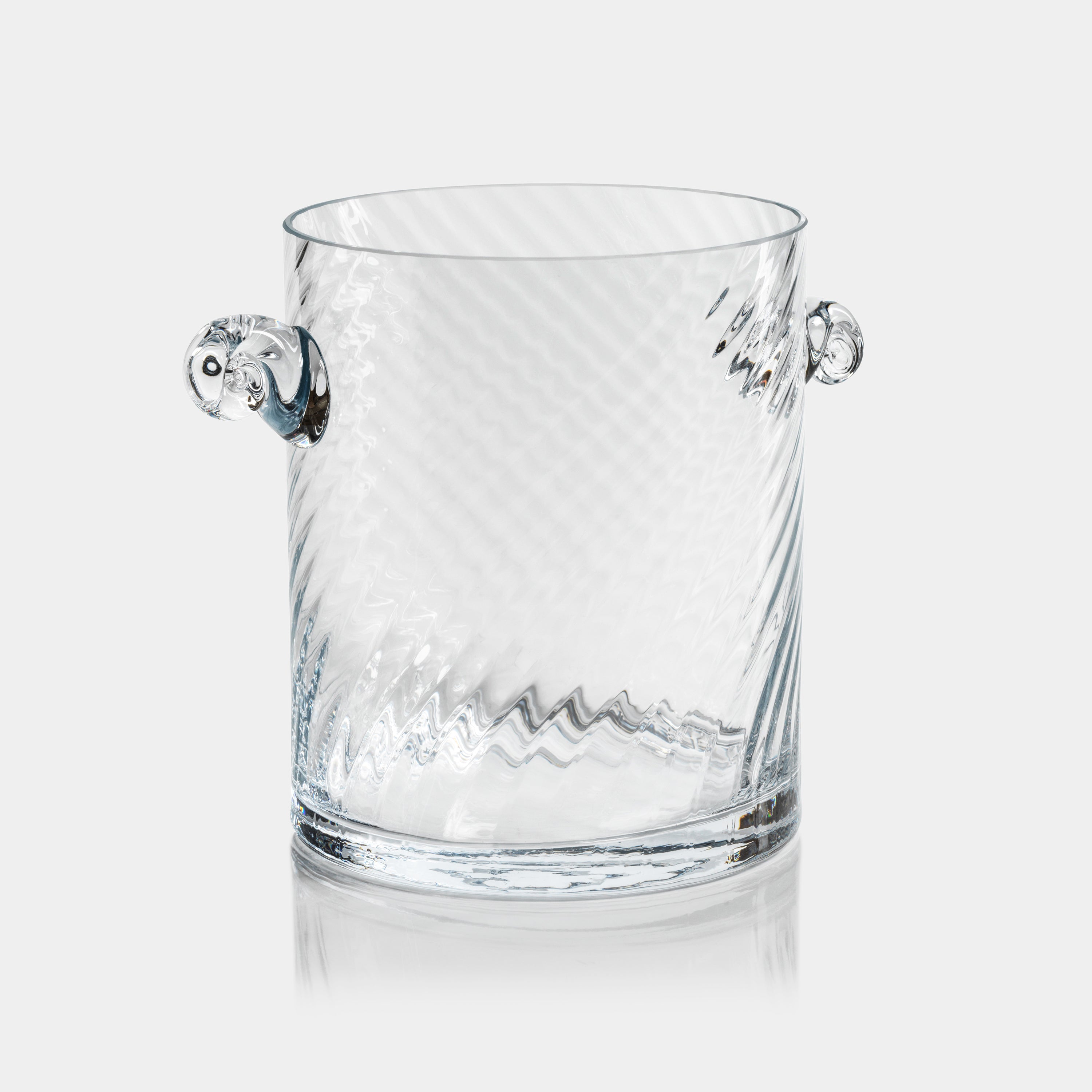 Image of Bagatelle Swirl Glass Ice Bucket