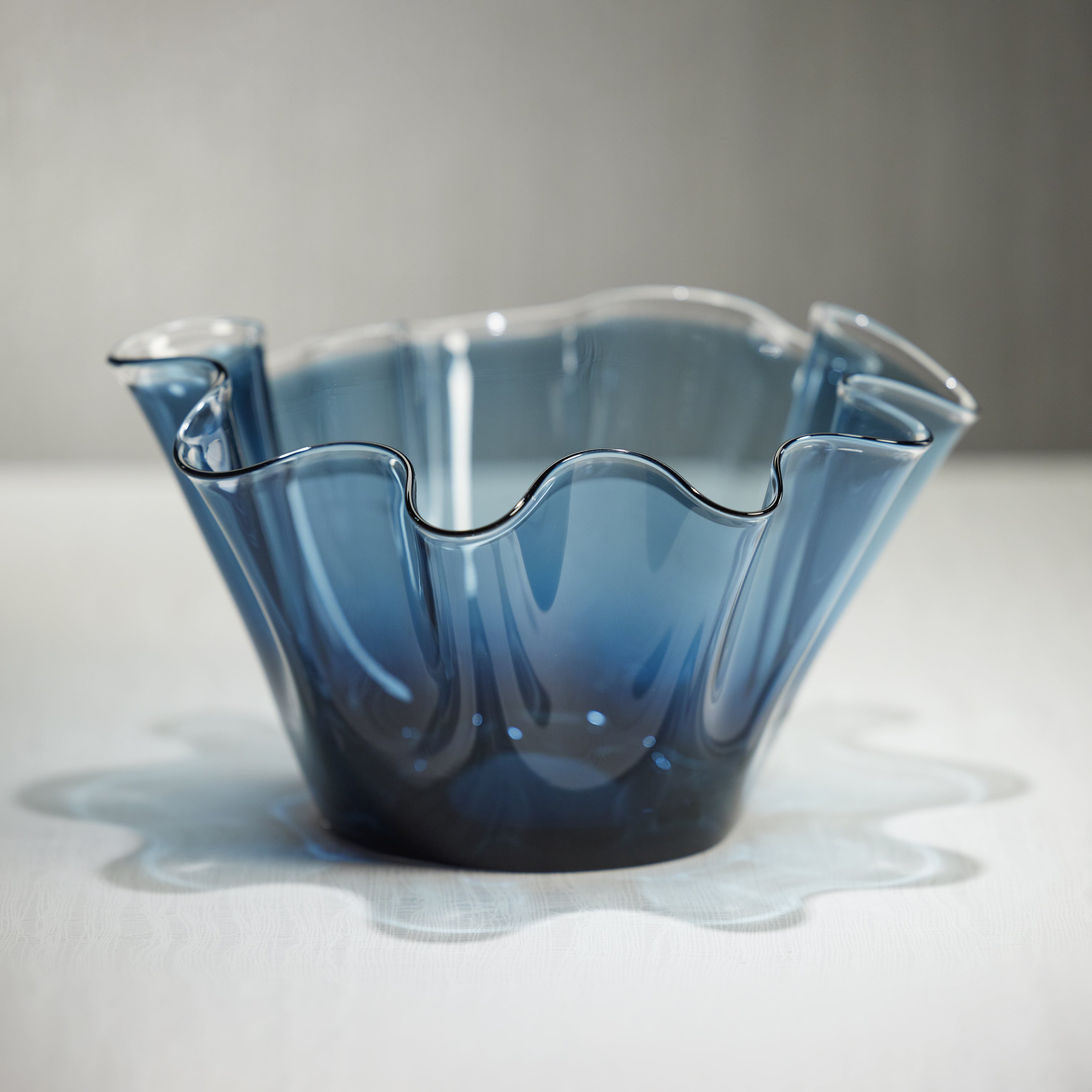 Image of Tropezana Tall Wave Glass Bowl